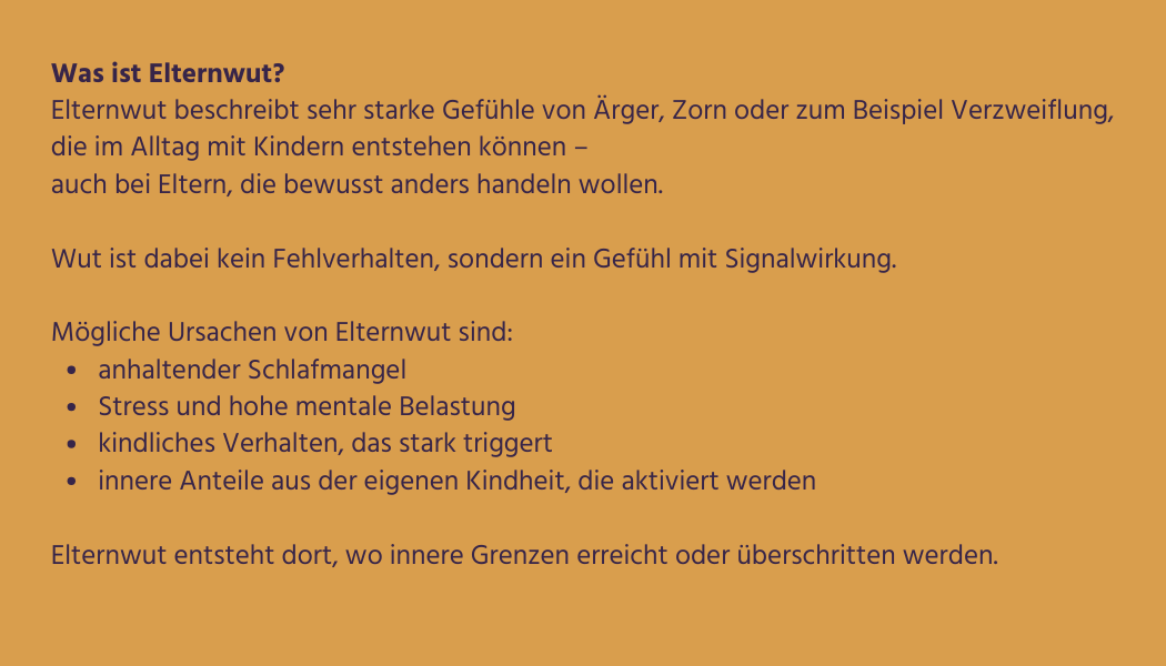 Info-Box - Was ist Elternwut?